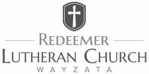 Redeemer Lutheran Church Wayzata logo with cross.